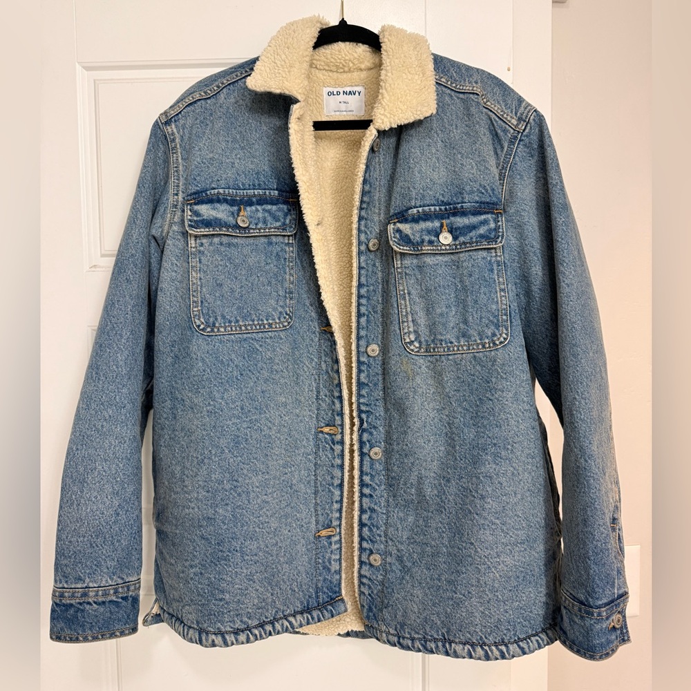 Old Navy Cream Sherpa Jacket